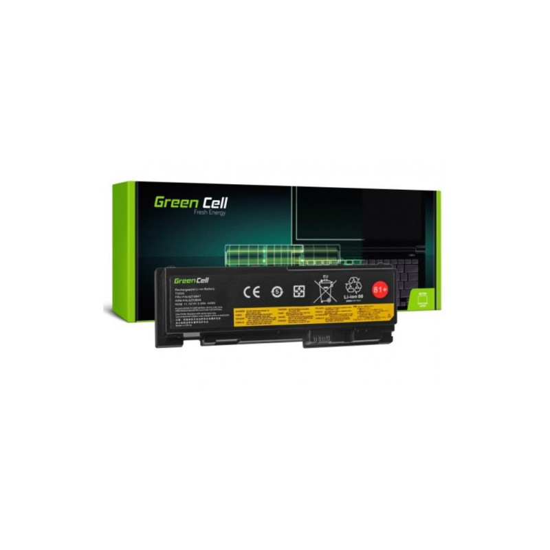 „Green Cell“ baterija, skirta „Lenovo ThinkPad T420s T420si“ / 14.4V 3600mAh