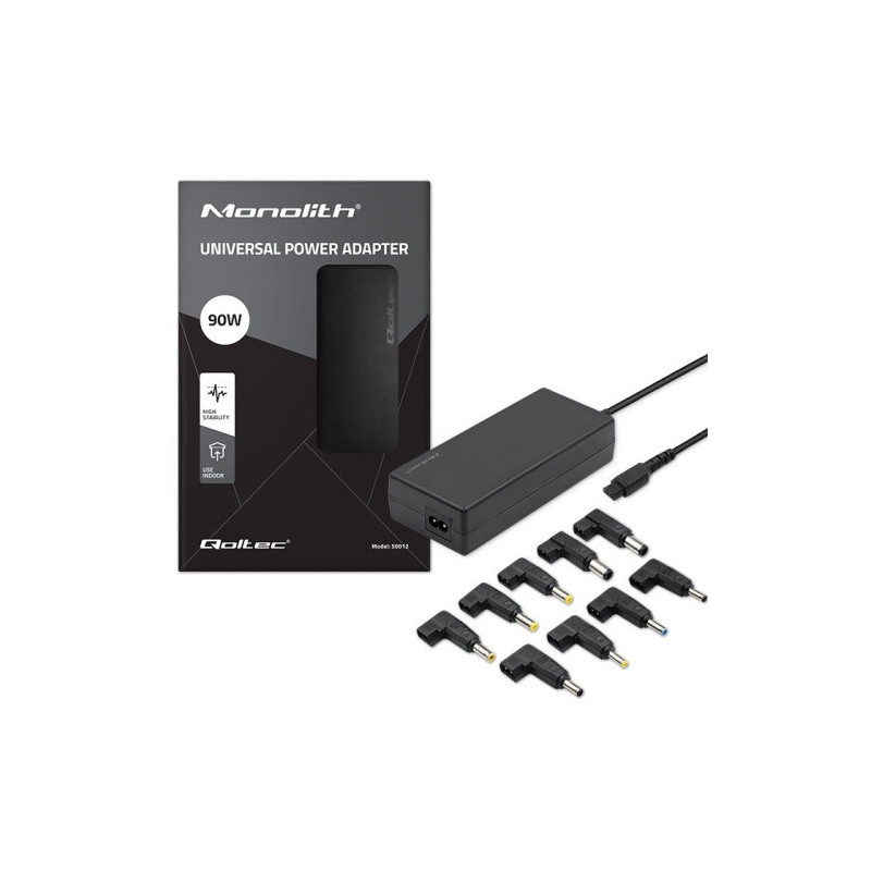 Universālais strāvas adapteris datoram 90W , MultiPlug , 9 sraudņi , + elektrības kabelis