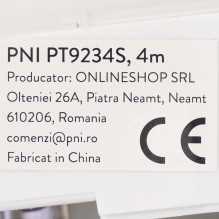 Curtain rail, drapery PNI PT9234S length 4m, compatible with smart motor PNI SafeHome PT923