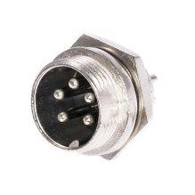 Set with 10bc male PNI microphone plug with 5 pin PCB connection