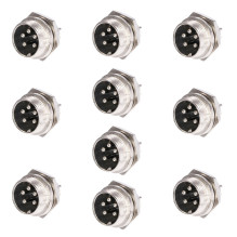 Set with 10bc male PNI microphone plug with 5 pin PCB connection