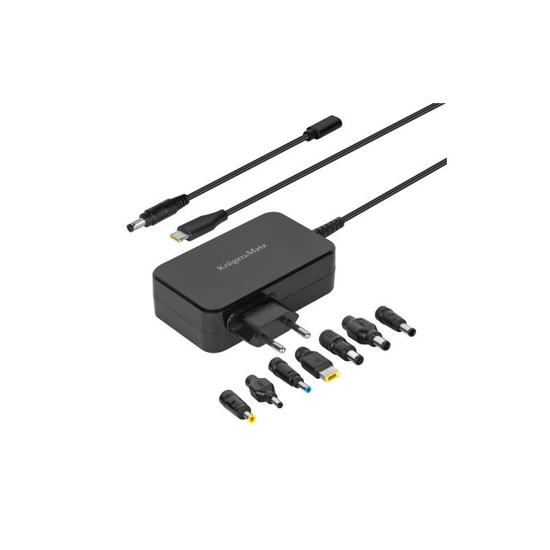 Universal USB-C adapter for computer 90W with Power Delivery, 5-20V, 7 plugs