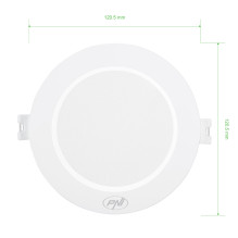 PNI D-Light CL2507 6W LED spotlight, recessed, round 12 cm, 4200K, 230V power supply, 660 lm, neutral white PNI D-Light CL2507 6W LED spotlight, recessed, round 12 cm, 4200K, 230V power supply, 660 lm, neutral white