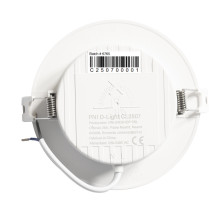PNI D-Light CL2507 6W LED spotlight, recessed, round 12 cm, 4200K, 230V power supply, 660 lm, neutral white