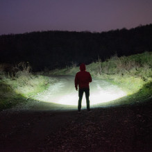 PNI Adventure F820 200 W flashlight, 3 lighting levels plus Turbo, 20000 lumens, up to 350 m, 2600 mAh battery, IPX7, Po