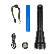 PNI Adventure F410 aluminum flashlight, with 10W LED, 700 lumens, up to 250 m, IP44, USB Type C, 3000mAh batteries inclu