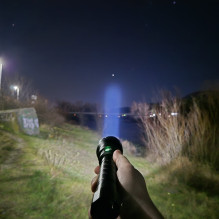 PNI Adventure F410 aluminum flashlight, with 10W LED, 700 lumens, up to 250 m, IP44, USB Type C, 3000mAh batteries inclu