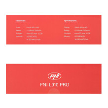 PNI L910 PRO GPS navigation system with sun visor, 9 inch, 800 MHz, 512MB DDR, 16GB internal memory, FM transmitter, bla