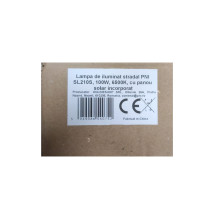 PNI SL210S street lighting lamp, 100W, 6500K, with built-in solar panel