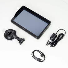 PNI L910 PRO GPS navigation system with sun visor, 9 inch, 800 MHz, 512MB DDR, 16GB internal memory, FM transmitter, bla