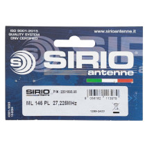 Sirio CB antenna ML145 with PL thread, length 145 cm, 27 - 28.5 MHz, 900W, without cable