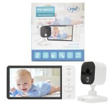 Video Baby Monitor PNI BM500 5 inch screen wireless 2.4 Ghz, temperature sensor, VOX, night vision