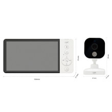 Video Baby Monitor PNI BM500 5 inch screen wireless 2.4 Ghz, temperature sensor, VOX, night vision Video Baby Monitor PNI BM500 5 inch screen wireless 2.4 Ghz, temperature sensor, VOX, night vision
