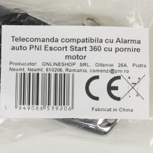 Remote control compatible with the PNI Escort Start 360 car alarm with engine start
