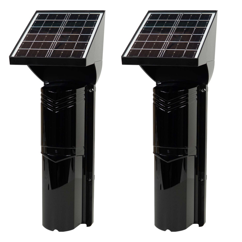 PNI BP200S IR perimeter barrier up to 200m, 3 beams, solar powered, 4000 mAh, wireless connection, black