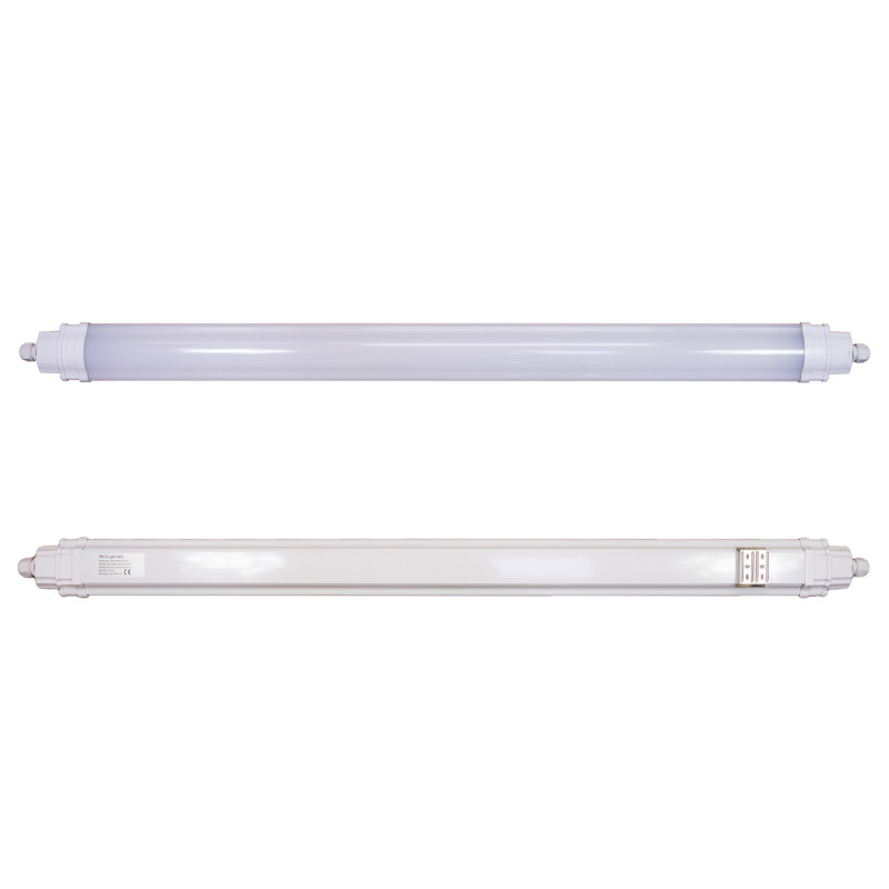 Linear lighting fixture with LED PNI D-Light 3600, 36W, 6500k, sealed IP65, with protection against water, dust and corr