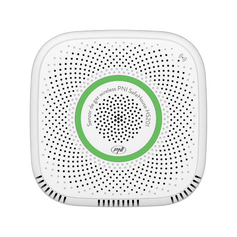 Methane gas sensor (CH4) PNI SafeHouse HS201 with WiFi, control from the Tuya Smart application, 230V power supply, voic