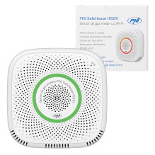 Methane gas sensor (CH4) PNI SafeHouse HS201 with WiFi, control from the Tuya Smart application, 230V power supply, voic