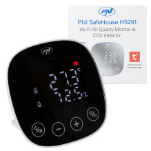 Air quality and carbon dioxide (CO2) sensor PNI SafeHouse HS291 with Wi-Fi, control from the Tuya Smart application, CO2