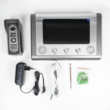 SilverCloud House 715 video intercom, 7 inch LCD screen, outdoor camera, night vision, electromagnetic yala output