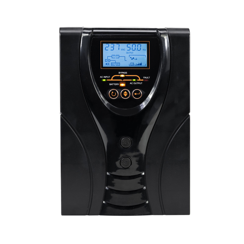 UPS SilverCloud 850VA with pure sinusoidal LCD display for thermal power plants