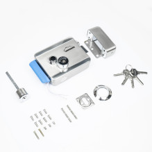 SilverCloud YE910 electromagnetic yala, 12V, stainless steel, with double hub and button, Fail Secure NO, compatible wit