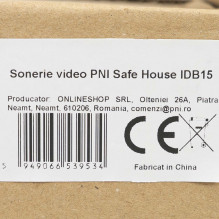 PNI Safe House IDB20 video doorbell, 2 MP, ONVIF, motion detection, human detection, micro SD card slot, electromagnetic
