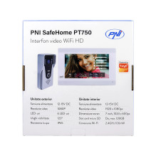 Smart video intercom PNI SafeHome PT750 WiFi, rezolutie Full HD 2MP 1080P, P2P, indoor monitor, dedicated Tuya Smart app