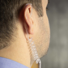 Headset with microphone and acoustic tube PNI HS82L with 2-pin PNI-K plug