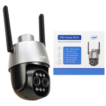 PNI House IP574 video surveillance camera with Wi-Fi, PTZ, dual lens 4MP + 4MP, 10X optical zoom, IP65 PNI House IP574 video surveillance camera with Wi-Fi, PTZ, dual lens 4MP + 4MP, 10X optical zoom, IP65