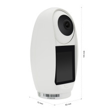 PNI IP733 3MP video surveillance camera, bidirectional audio and video, with Bluetooth SOS call button, screen, baby mon