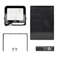 PNI GreenHouse WS100 100W LED reflector with solar panel, 10000mAh battery, remote control, adjustable timing and bright