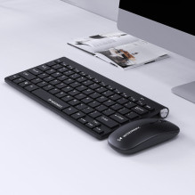 Wozinsky Wireless Keyboard + Compact Mouse Set - Black