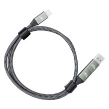 PNI CD600 USB Type-C to Type-C 60W Data & Charging Cable + USB Type-C to USB-A Adapter, 1m Length PNI CD600 USB Type-C to Type-C 60W Data & Charging Cable + USB Type-C to USB-A Adapter, 1m Length