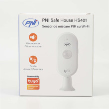 SafeHouse HS401 PIR PIR motion sensor with Wi-Fi, compatible with the Tuya application, 80dB sound alarm, built-in speak