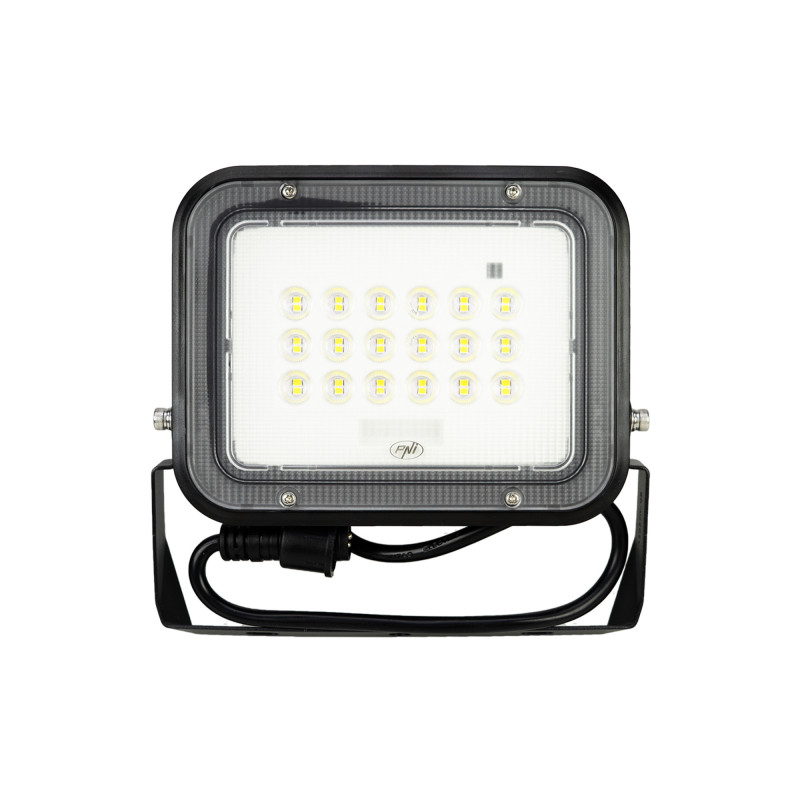 PNI GreenHouse WS50 PRO 50W LED floodlight with 6W solar panel, 5000mAh battery, 800lm, remote control, timing and adjus