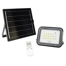 PNI GreenHouse WS50 PRO 50W LED floodlight with 6W solar panel, 5000mAh battery, 800lm, remote control, timing and adjus