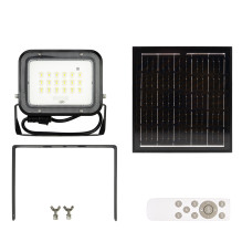 PNI GreenHouse WS50 PRO 50W LED floodlight with 6W solar panel, 5000mAh battery, 800lm, remote control, timing and adjus PNI GreenHouse WS50 PRO 50W LED floodlight with 6W solar panel, 5000mAh battery, 800lm, remote control, timing and adjus