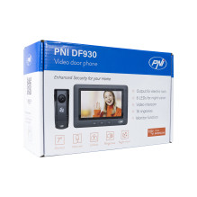 PNI DF930 video intercom with 1 monitor, 7 inch LCD screen, 800x480, electromagnetic yala output, black PNI DF930 video intercom with 1 monitor, 7 inch LCD screen, 800x480, electromagnetic yala output, black