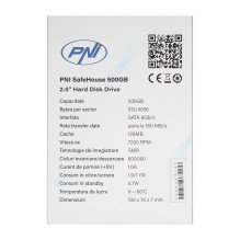 PNI SafeHouse 500GB 2.5&quot; Internal Hard Drive, SATA 6GB / s, 500GB Capacity, 128MB Cache