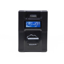UPS SilverCloud SafePC 650AVR power 360W LCD screen PC monitoring software