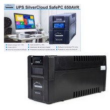 UPS SilverCloud SafePC 650AVR power 360W LCD screen PC monitoring software