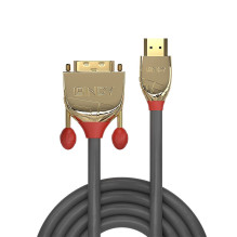HDMI Cable - LINDY Gold Line HDMI to DVI-D Cable, 3 m, Grey