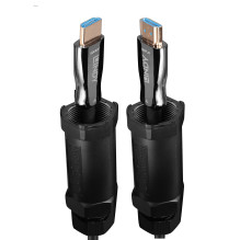 HDMi Cable - LINDY Shielded Fiber Hybrid HDMI 8K60 Cable, 20 m, Black