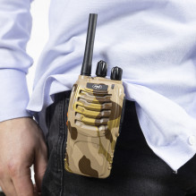 Package 8 PNI PMR R40 CAMO 0.5W, 16 PMR, Li-Ion 1200mAh portable radios with chargers and headphones included