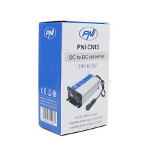 PNI CN15 Voltage Converter 180W, 24V-12V, 15A, USB 2.0, Output Short Circuit Protection PNI CN15 Voltage Converter 180W, 24V-12V, 15A, USB 2.0, Output Short Circuit Protection