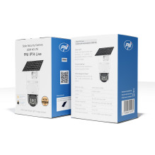 PNI IP74 Live AOV Black Light 4MP GSM 4G video surveillance camera with solar panel and battery