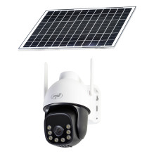 PNI IP74 Live AOV Black Light 4MP GSM 4G video surveillance camera with solar panel and battery