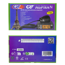 Radio station CB CRT Alpha N ASQ, 4W, NRC, Echo, RF Gain, Roger Beep, color display, 12V-24V