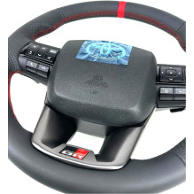 Heated leather steering wheel with airbag and steering wheel for Toyota Hilux GR Heated leather steering wheel with airbag and steering wheel for Toyota Hilux GR